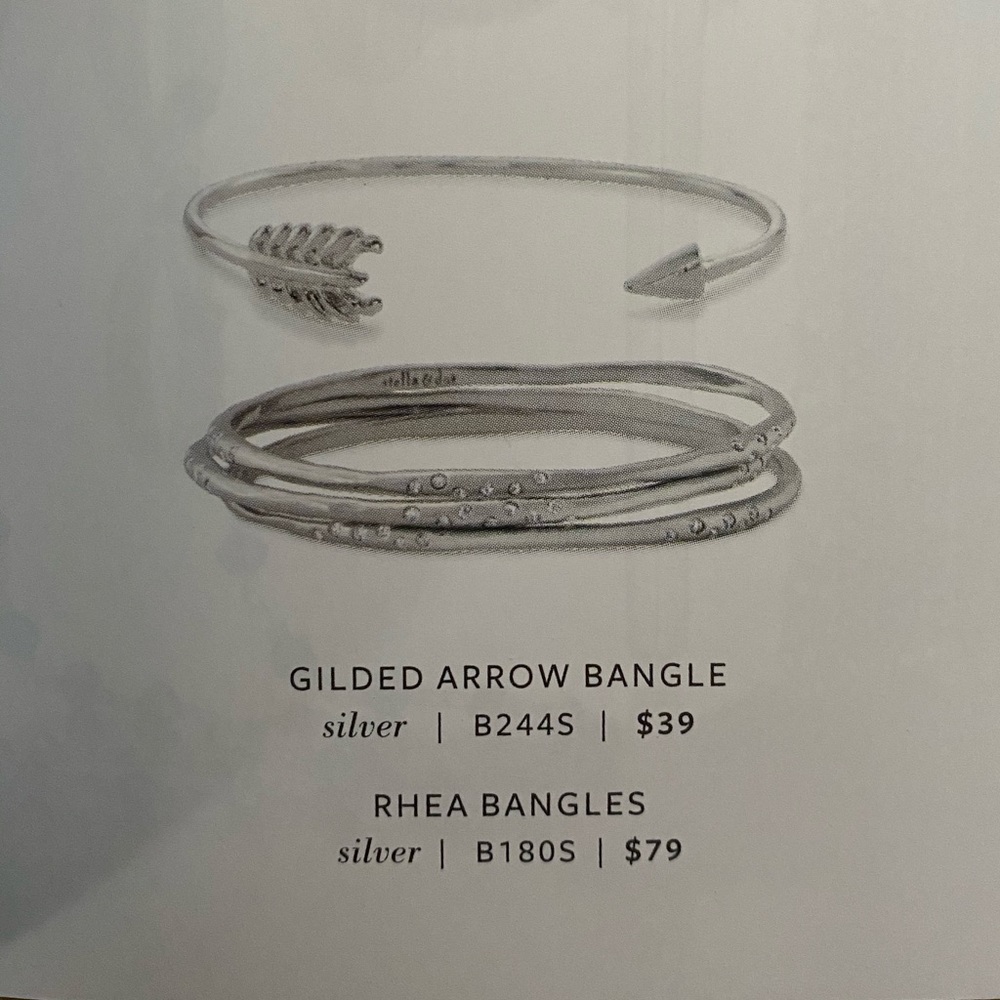 Stella & Dot Silver Rhea Bangles - Picture 8 of 9